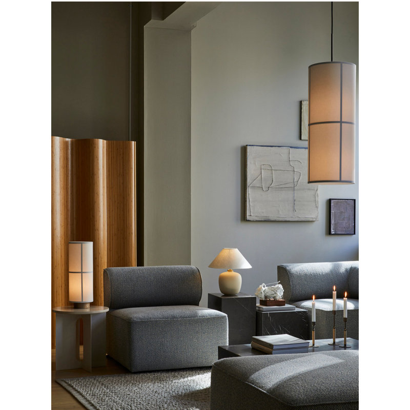 Hashira 1 - Light Pendant, 23.6" H x 7.1" W x 7.1" D, Raw