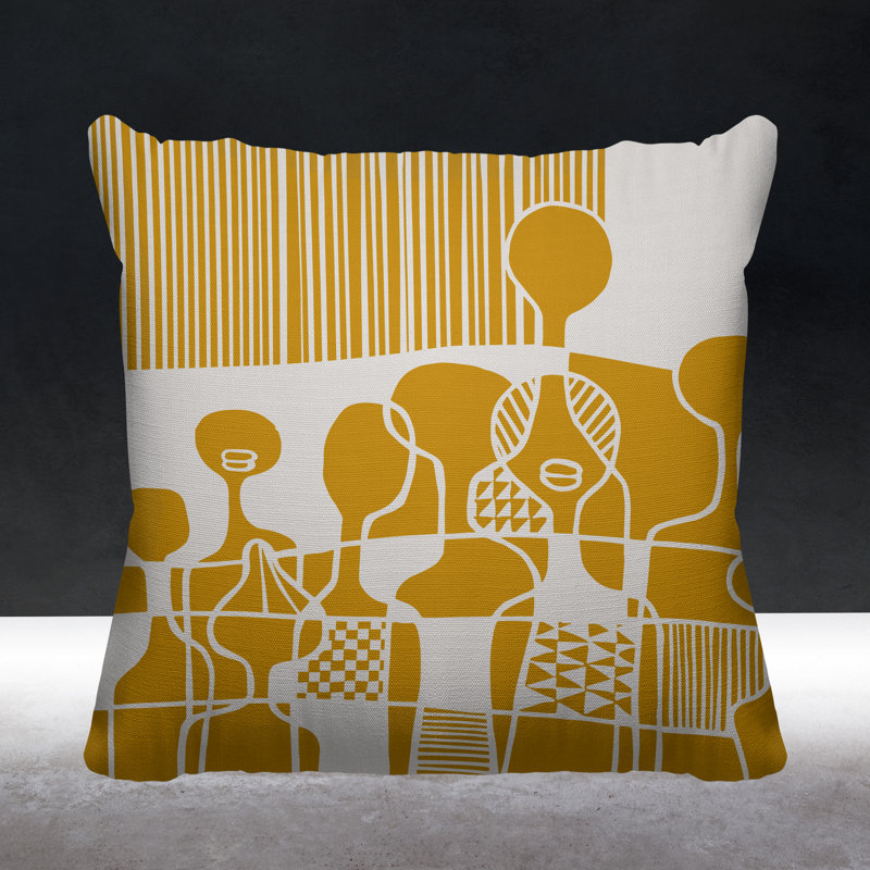 Housse de coussin et insert Ori Oudtoor, Jaune, L 19 po x H 19 po