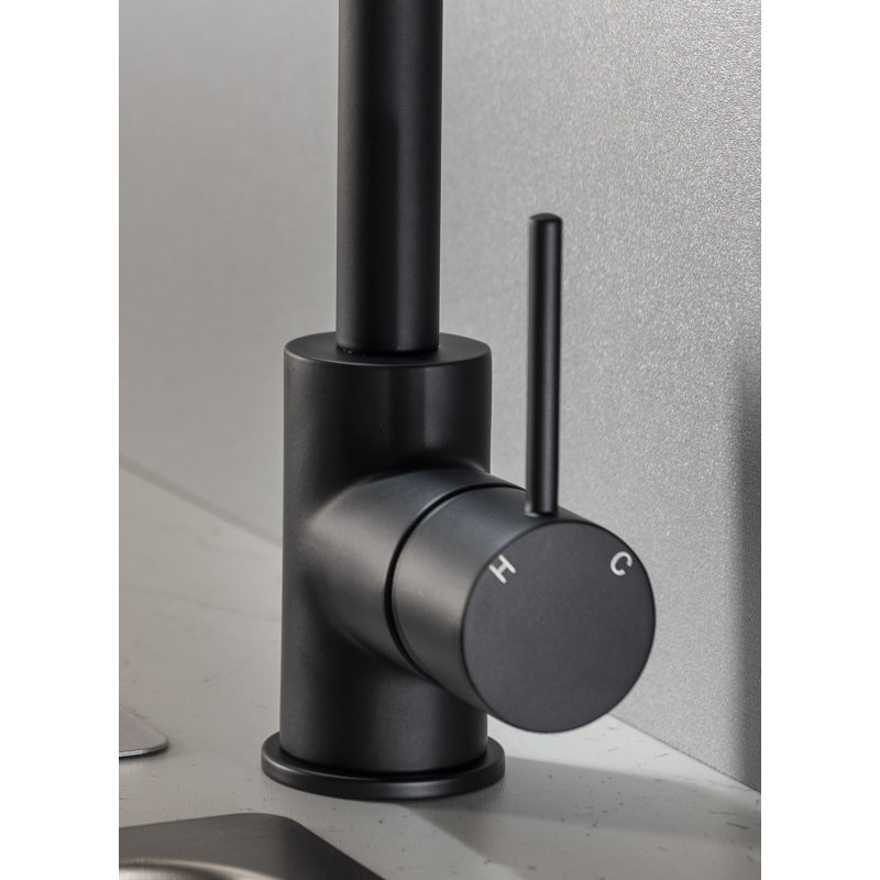 Abode Designs Vigour Kitchen Faucet, Matt Black