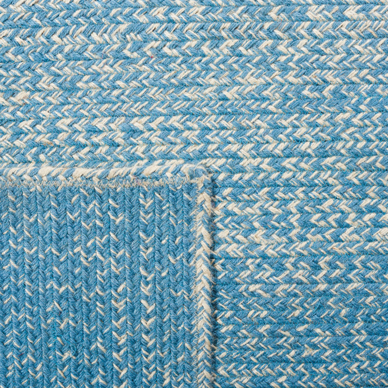 Tapis naturel / bleu clair Dequesha, Rectangle 6 pi x 9 pi