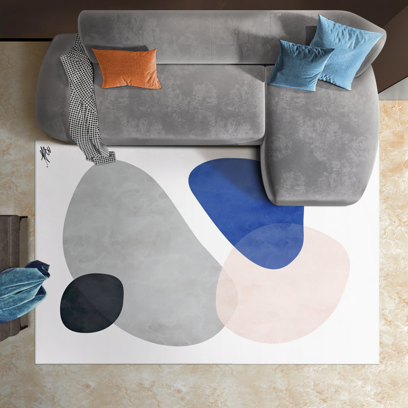 Tapis rectangulaire Dree avec envers antidérapant, Rectangle 5 pi x 7 pi 6 po