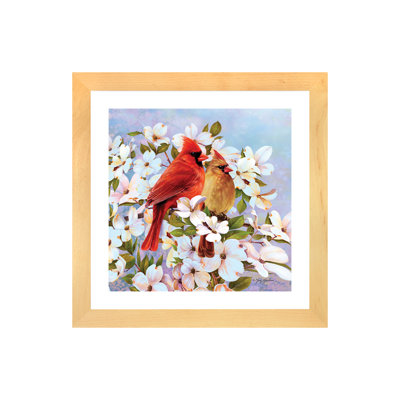 «Cardinal Couple and Dogwoods» par Greg & Company - reproduction