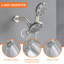 Système de douche mural avec douche à main 2-en-1, ensemble de garniture de douche à poignée double en laiton avec valve brute-101771210