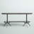 Cordova Pine Oval Solid Wood Top Metal Base Dining Table