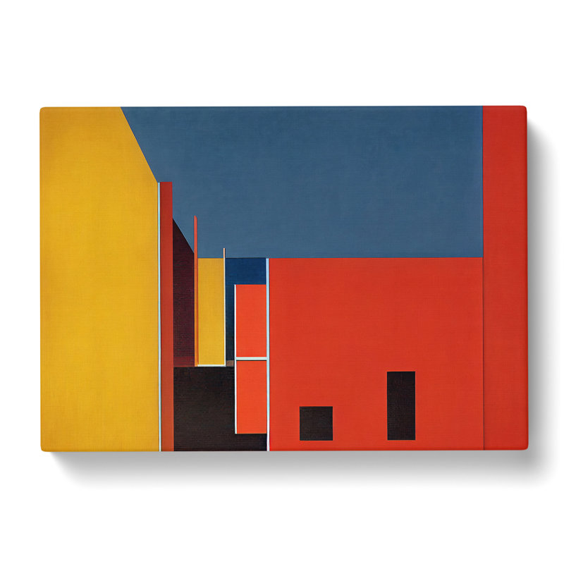 Bauhaus Architecture Vol.1 Abstract - Wrapped Canvas, 50cm H x 76cm W x 3cm D