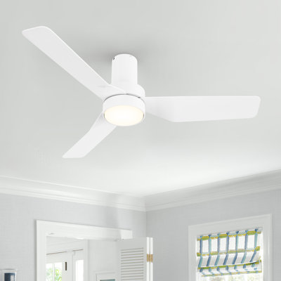 Ventilateur de plafond encastré à DEL à 3 pales de 44 po avec télécommande et éclairage inclus