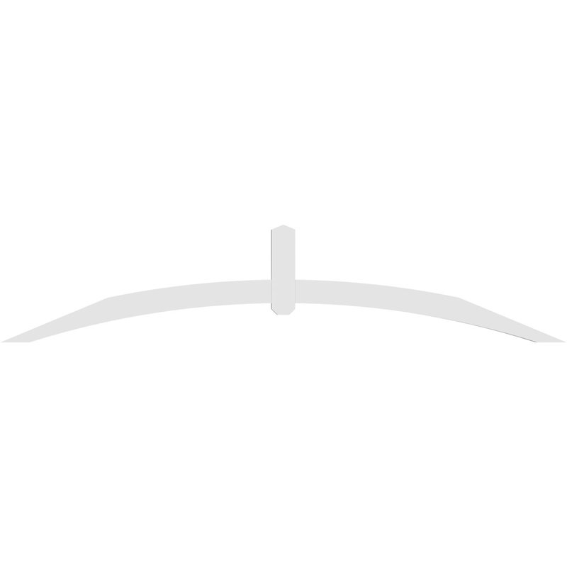 Support pour pignon en PVC Archdale, H 20 po x l 96 po (pas 5/12), P 2 po x F 4 po