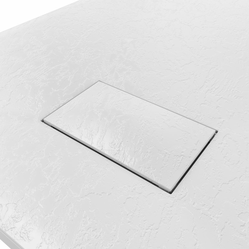 Bozidar W 32mm D Rectangle Shower Tray, 120cm H x 90cm W x 3.2cm D, White