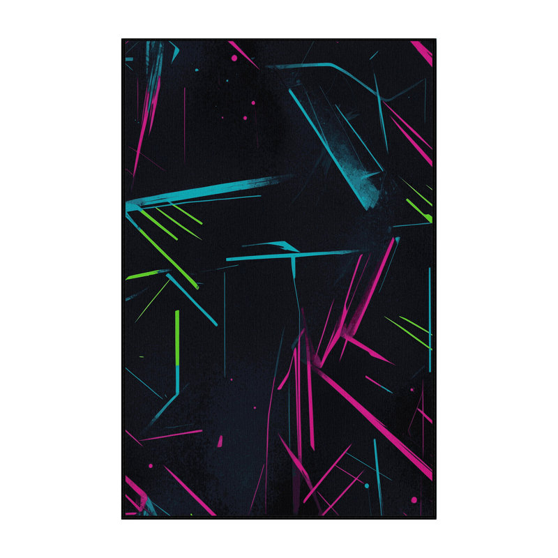 Fluorescent Threads Rug, Rectangle 8' x 12'