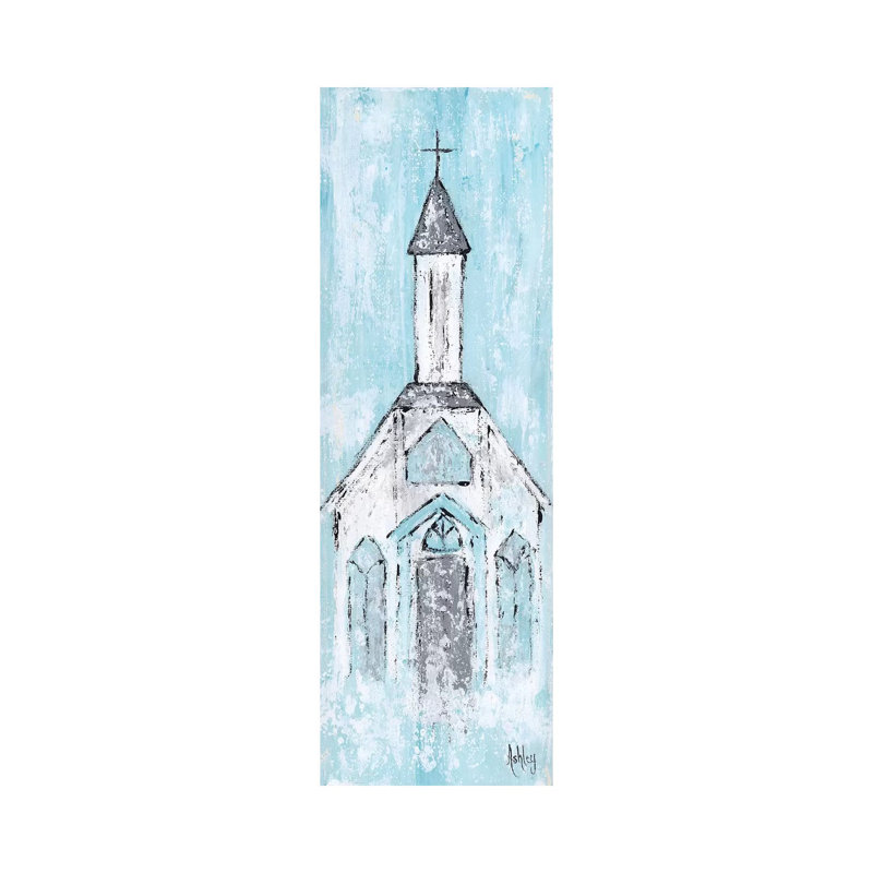 "White Chapel" par Ashley Bradley, reproduction d’art sur toile, H 48 po x l 16 po x P 1,5 po, Toile tendue