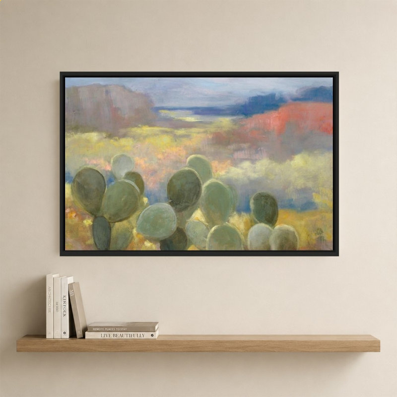 «High Desert II» par Julia Purinton - impression sur toile, 28" H x 40" W, Black