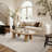 Liverpool Solid Floral High Low Pile Soft Plush Textured Washable Non-Slip Beige Indoor Area Rug-381135215-371126274