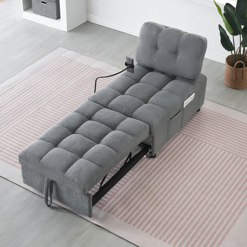40.20" long Teddy Sofa, Gray