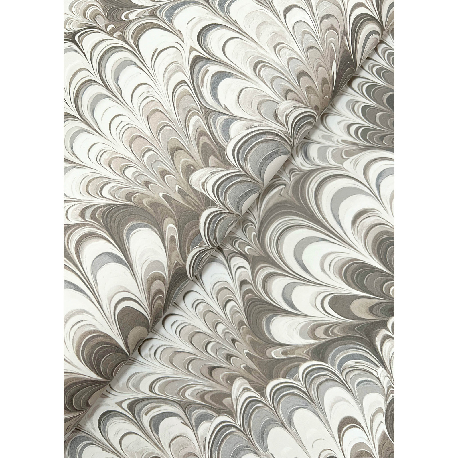 Octavia Marbled Ink Wallpaper, Beige