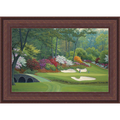 «12 Hole at Augusta National», impression sur toile encadrée