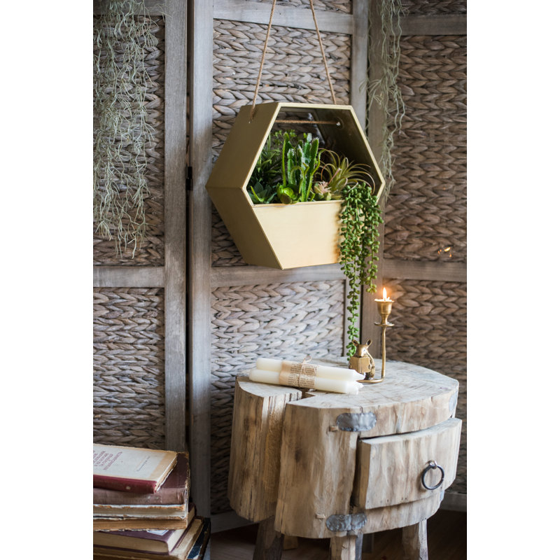 Pot à fleurs en fer Marinello, H 11,8 po x l 13,6 po x P 4,7 po