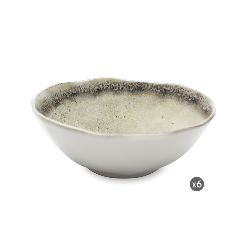 Afrodite set 6 Ceramic Soup Plate