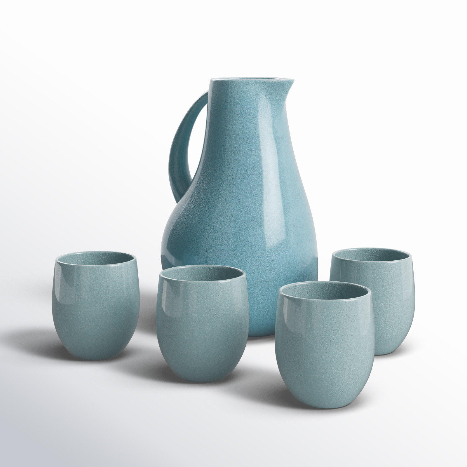 Borgen 72oz. Stoneware Pitcher, Pale Jade
