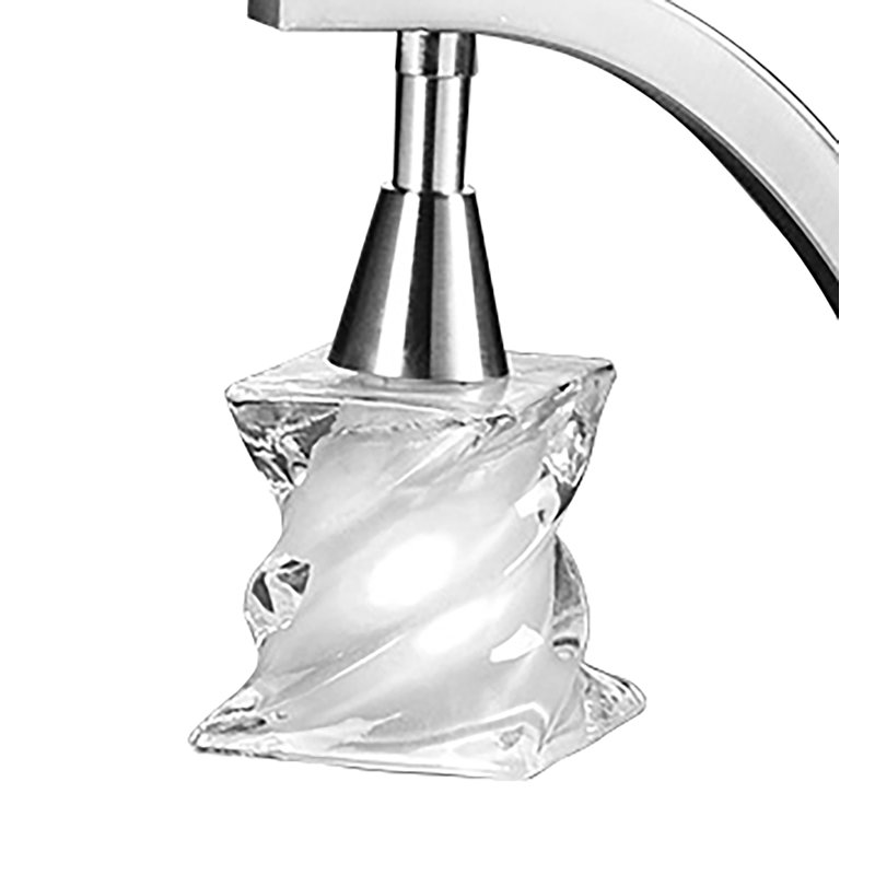 Matheson Metal Arched Lamp, Polished Chrome