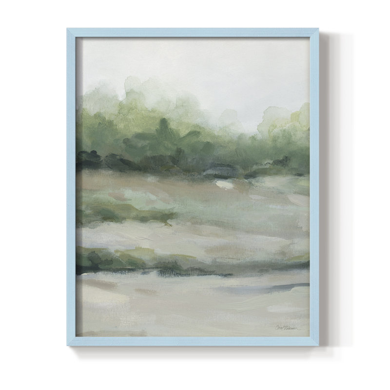 «Faded Morning II», reproduction encadrée - bois massif, H 11 po x l 9 po, Bleu
