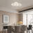 Jatzibe LED Flush Mount Ceiling Light Fixture Ceiling Lights for Living Room