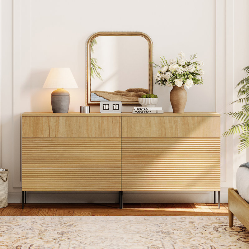 Commode 3 tiroirs Union Rustic, Chêne
