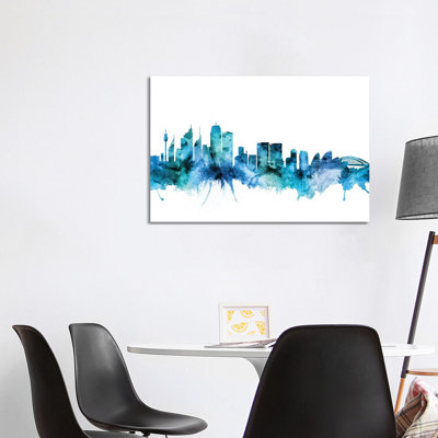 Sydney, Australia Skyline by Michael Tompsett - Wrapped Canvas Gallery-Wrapped Canvas Giclée