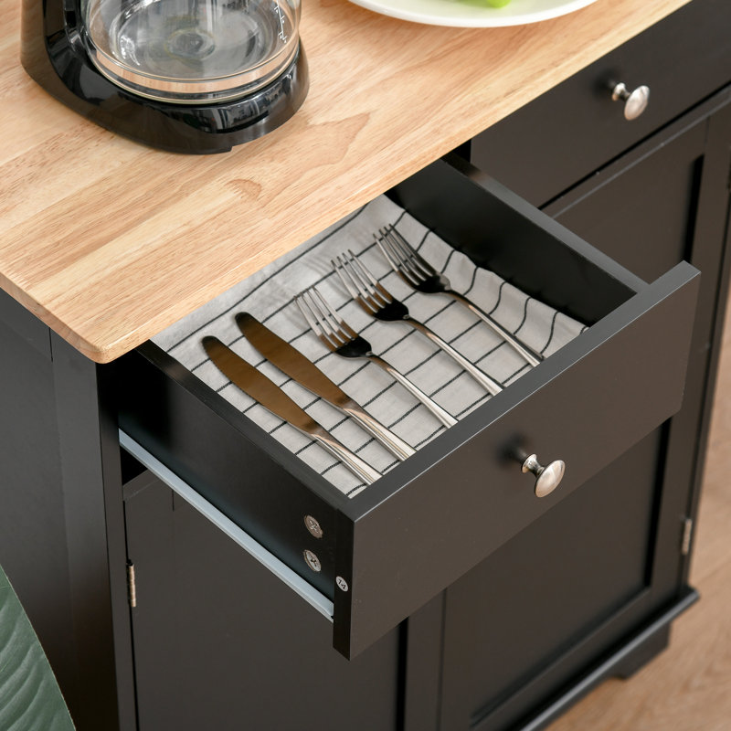 Buffet 26,75 po Strine, bois, Noir, noir, noir, noir