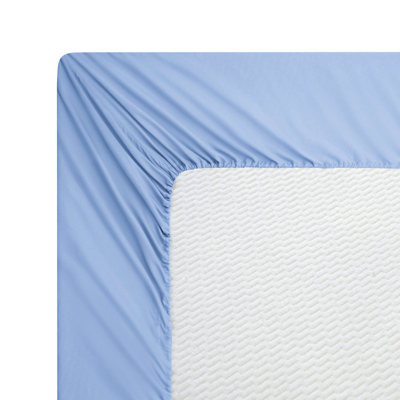 Drap-housse Marina, Bleu clair, Drap-housse pour lit double