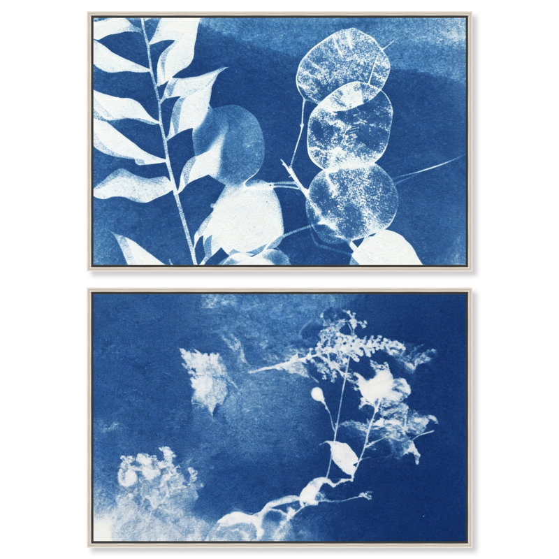 Faded Poetry Set Set by Oliver Gal, 46"H x 31"W, Silver Floater Frame