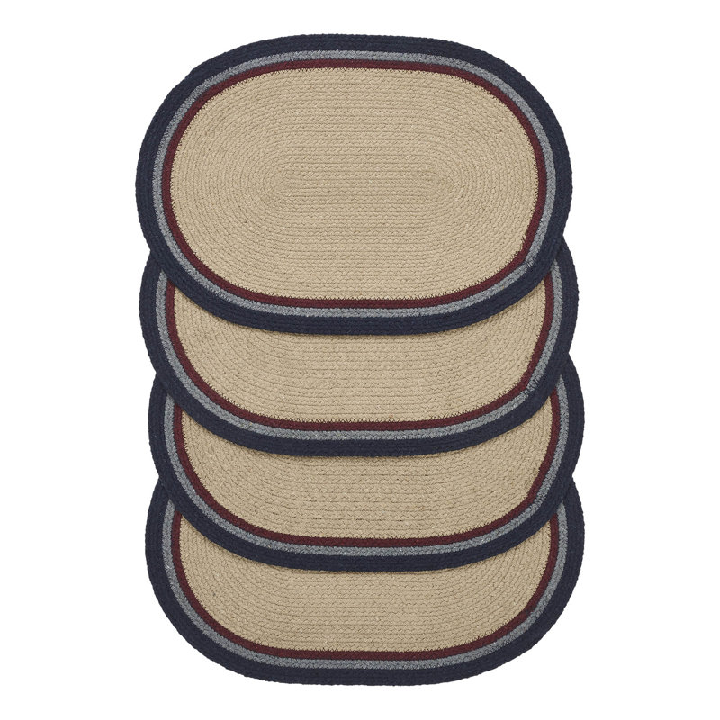 Geometric Oval Placemat, 13" x 19"