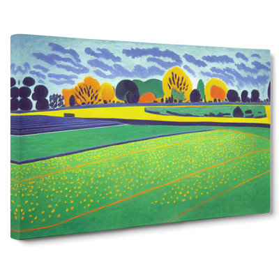 Meadow Painting - Wrapped Canvas Print