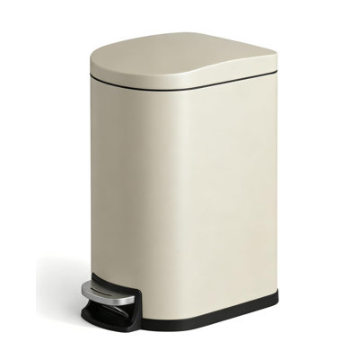 Poubelle de cuisine en acier inoxydable 2,6 gallons / 10 L, poubelle à fermeture en douceur pour chambre à coucher
