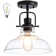 Abdrahman Glass Semi Flush Mount