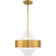 Lustre cylindrique unique et remarquable à 8 lumières avec accents de cristal Annelore-670434216
