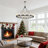  16 - Light 31 inch Dimmable Modern Farmhouse Wagon Wheel Chandelier for Living Room Kitchen Island Dining Foyer-115607466