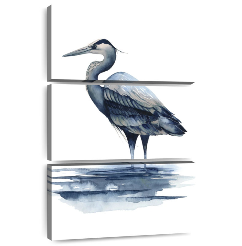 Brampt Azure Heron I, 32" H x 20" W