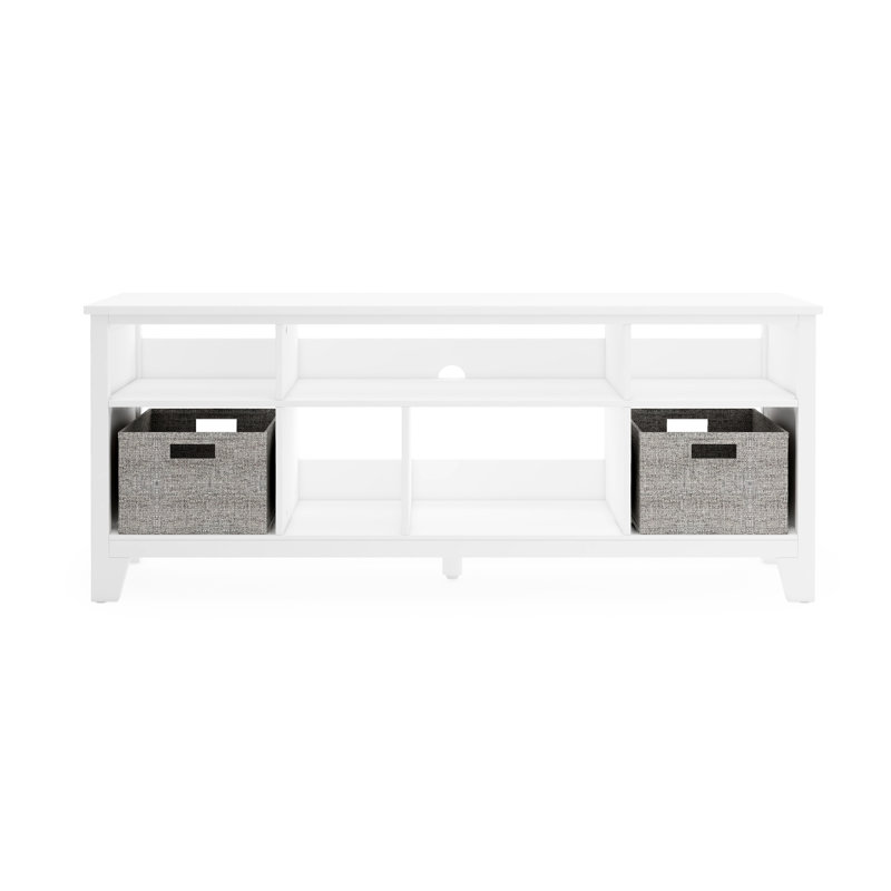 Martha Stewart Living and Learning Media Console and Bookcase, White