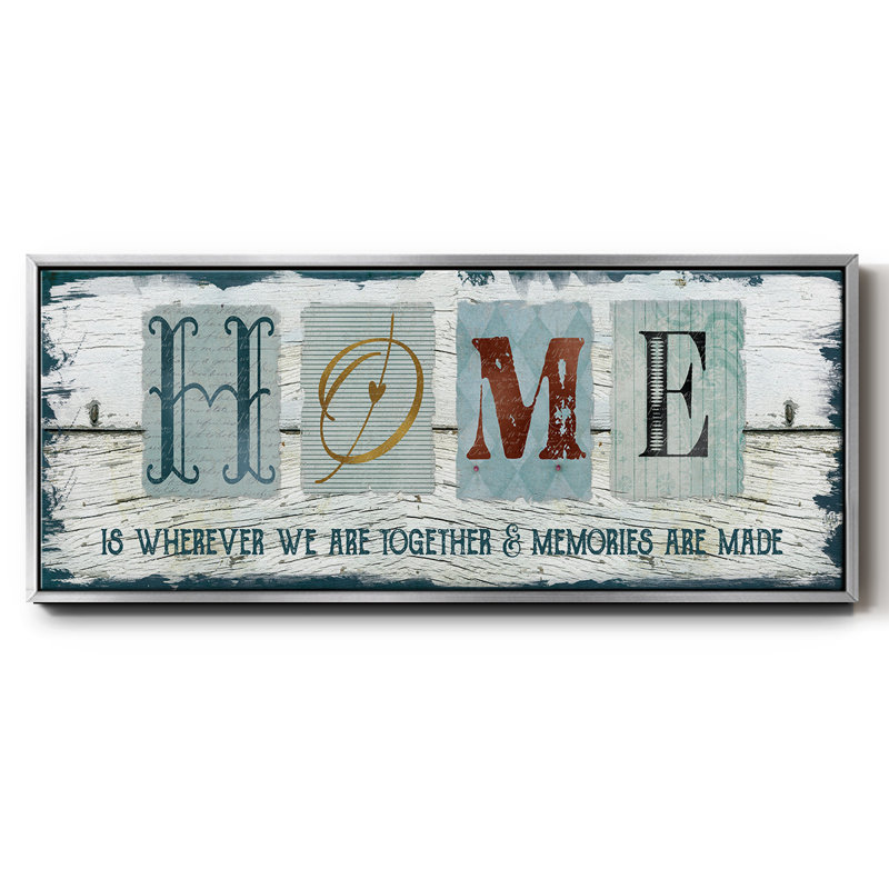 Home Wherever We- Framed Canvas