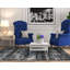 Tapis gris et bleu Miche Wabun-20318801