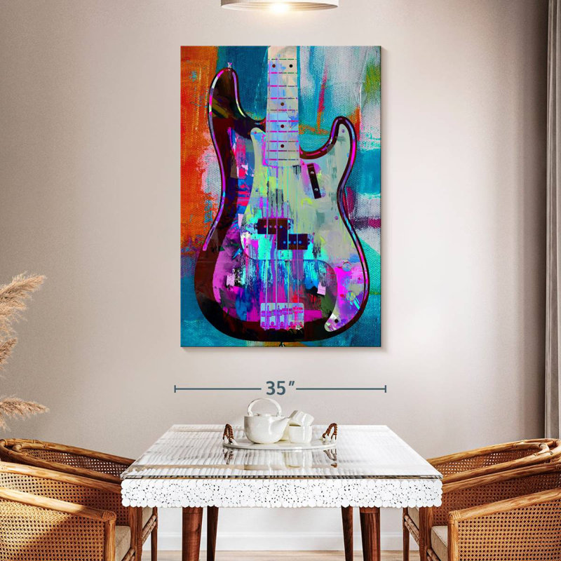 Abarca Painted Precision Bass, 51" H x 34" W