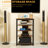 TV Stand AV Media Stand Corner Audio Tower With Storage Shelves And Steel Frame Living Room Storage