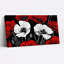 «Red and White Poppy», ensemble de 1 reproduction d'art sur toile tendue sur toile-1656662381