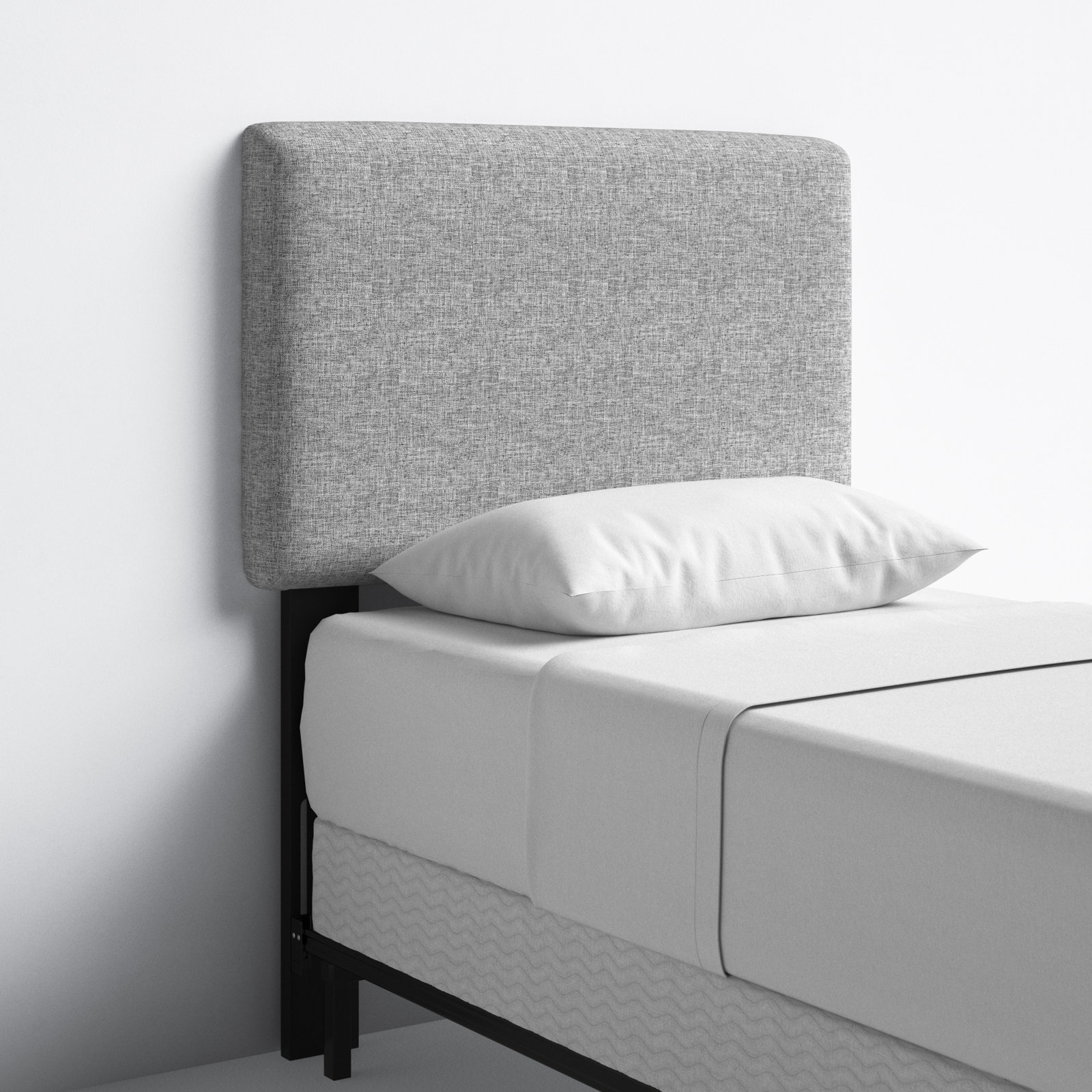 Eisley Upholstered Headboard, Twin, Zuma Pumice Textured Linen