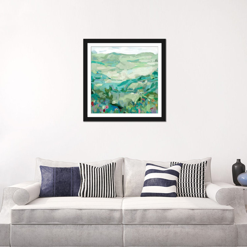 «Wild», reproduction sur toile, H 24 po x l 24 po x P 1 po, Papier d'art encadré noir, Blanc