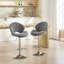 Ensemble de 2 tabourets de bar réglables avec dossier et repose-pieds, chaises de bar à hauteur de comptoir pour cuisine, pub-969098848