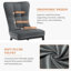 Chaise parsons rembourrée en velours Guitierrez-269339181