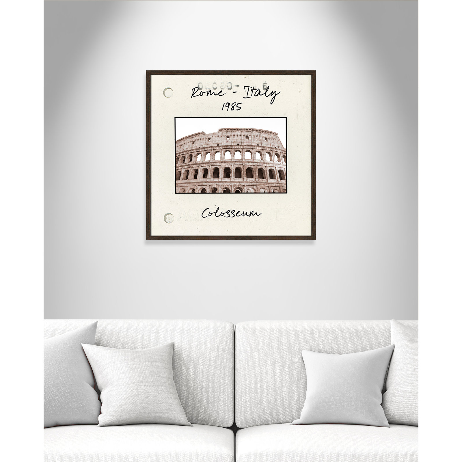 Ritona "Rome, Italy - Colosseum" Print, Walnut Single Picture Framed Paper, 27.5" H x 27.5" W x 0.75" D