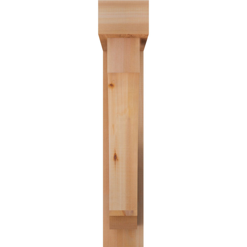 Support de bloc impérial avec entretoise décalée, 34 x 26, Cèdre rouge occidental de l 6 po (scié brut)