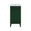 Meuble-lavabo autoportant 18 po Cascade en chêne vert avec plateau lavabo Cascade-108958193